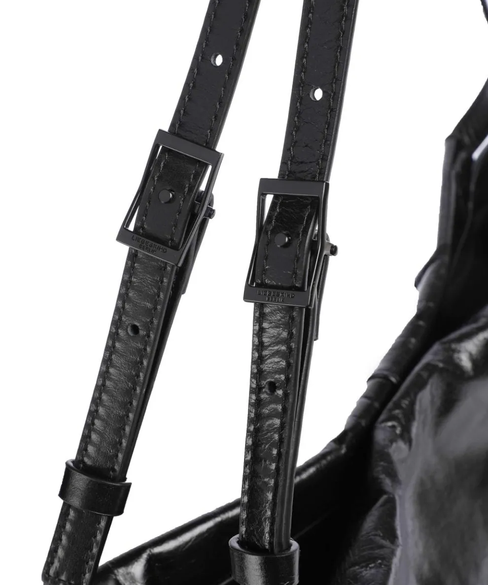 Lou 2 Paper Touch L Shopper Leder schwarz