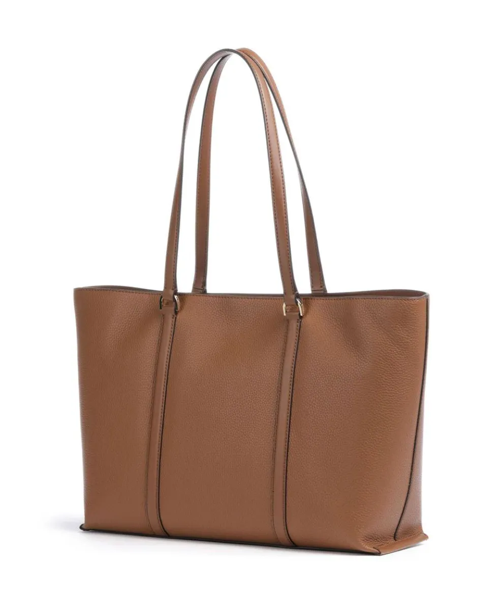 Temple Shopper genarbtes Rindsleder braun