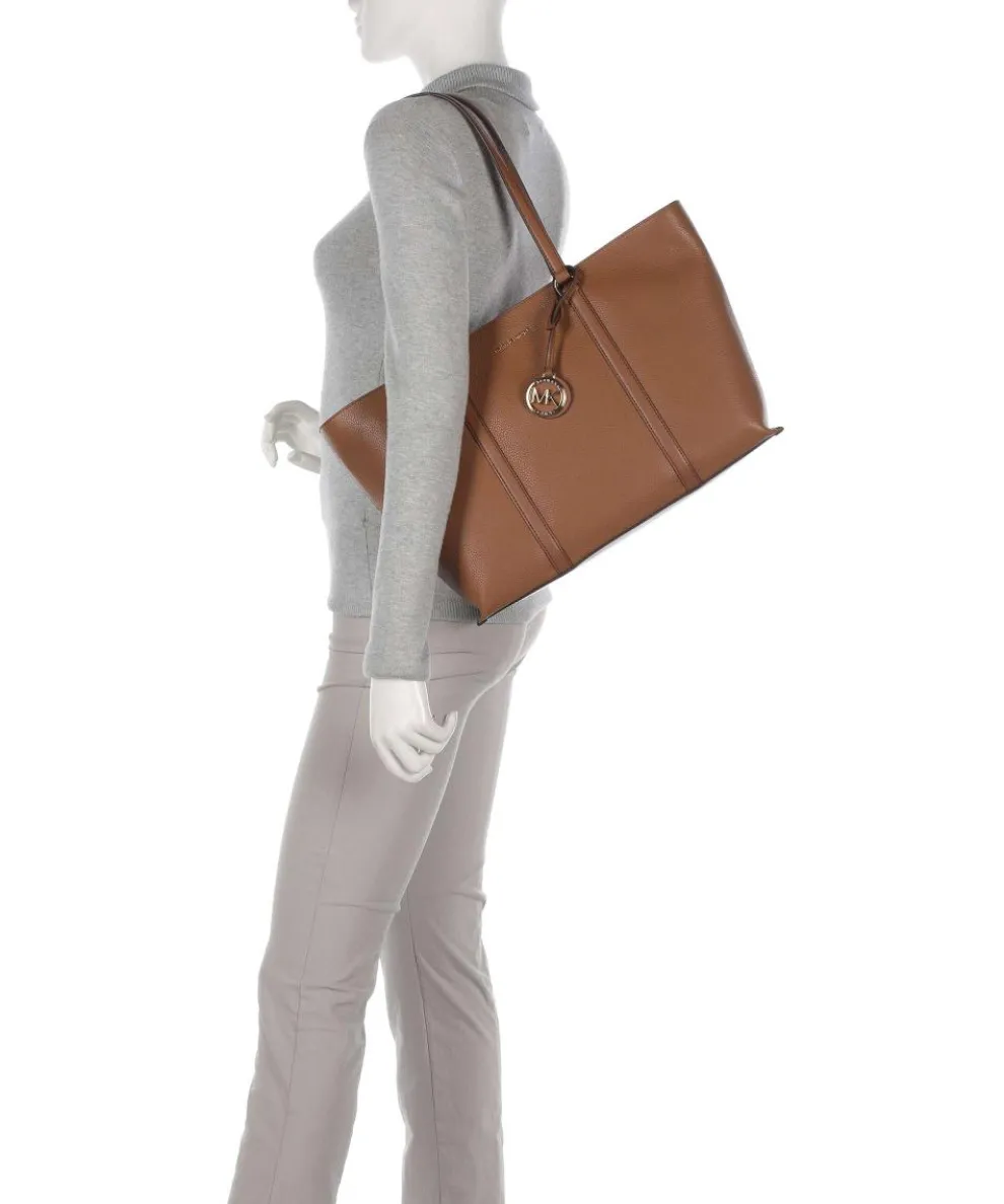 Temple Shopper genarbtes Rindsleder braun