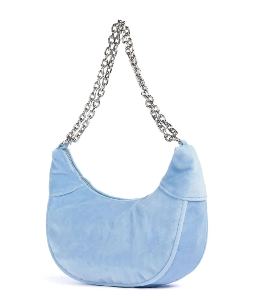Kimberly S Schultertasche Samtgewebe hellblau