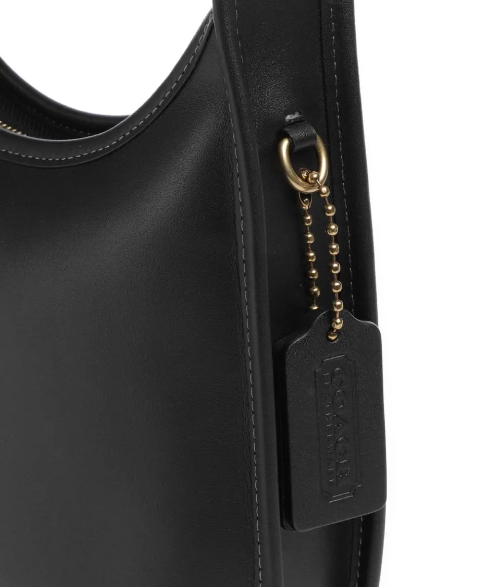 The Coach Originals Curve Schultertasche fein genarbtes Leder schwarz