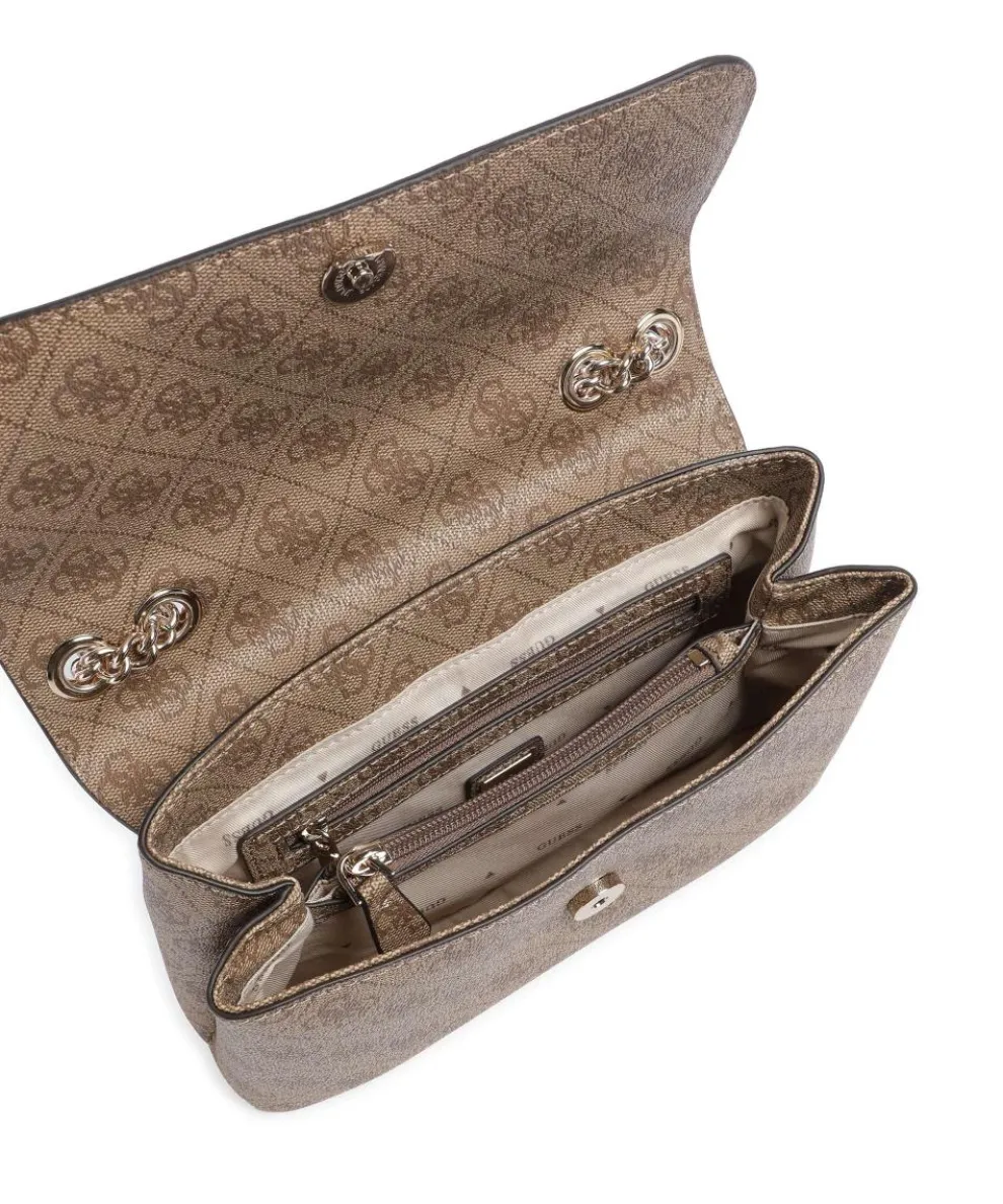 Erica Eco Schultertasche Lederimitat hellbraun