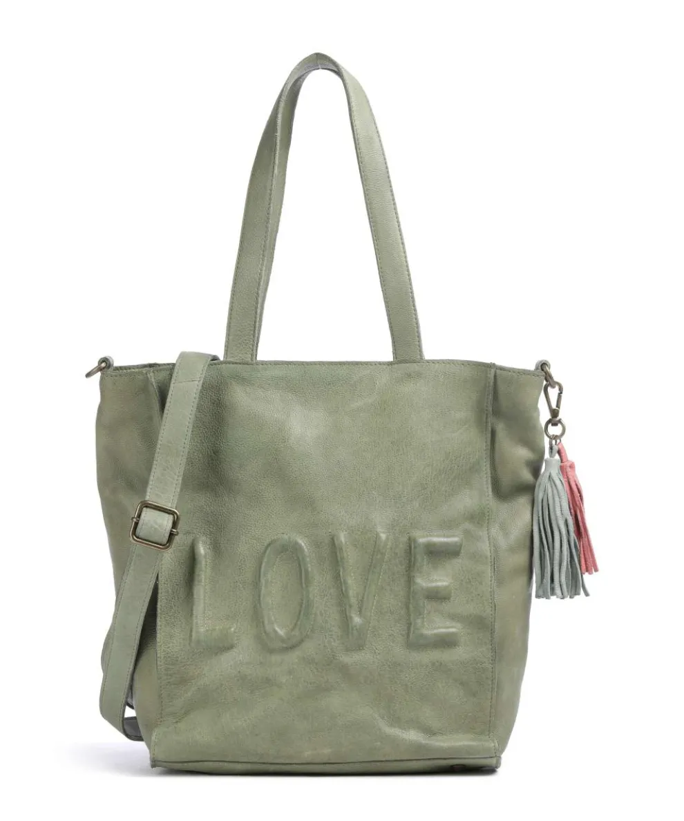 Paoliweg 1 Shopper genarbtes Rindsleder grün