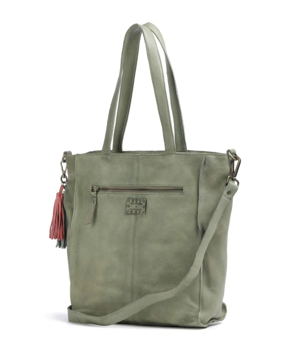 Paoliweg 1 Shopper genarbtes Rindsleder grün