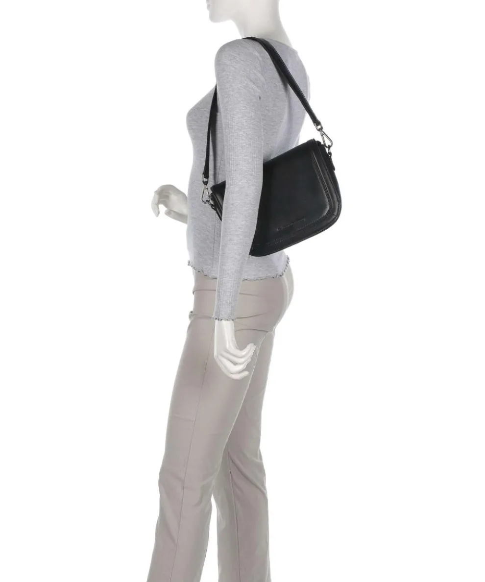 Novum Lizzola Schultertasche Leder schwarz