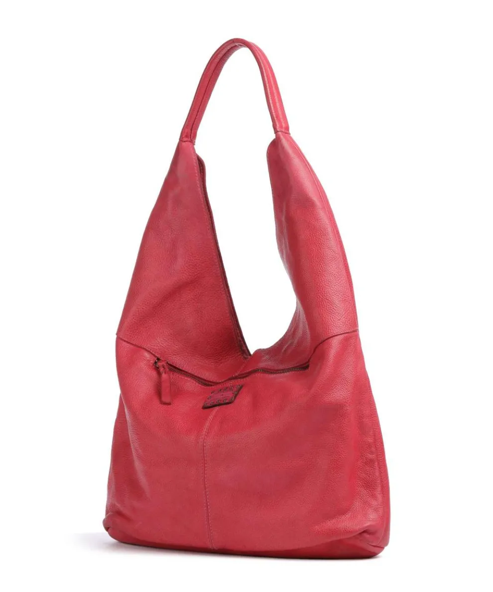 Freundgasse 1 Shopper genarbtes Leder pink