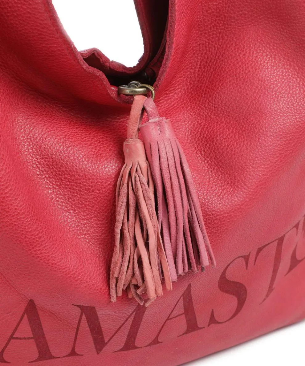 Freundgasse 1 Shopper genarbtes Leder pink