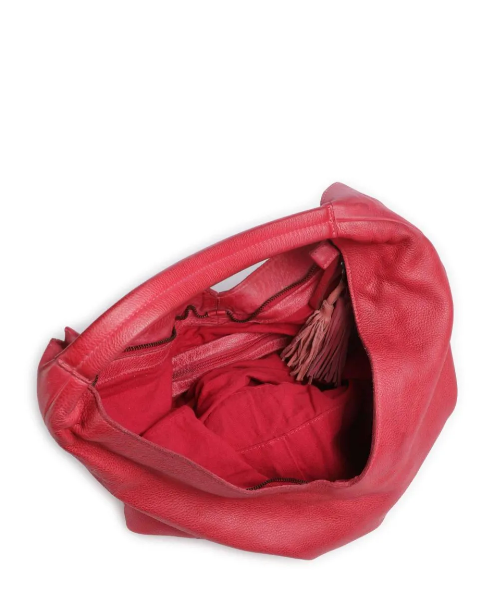 Freundgasse 1 Shopper genarbtes Leder pink