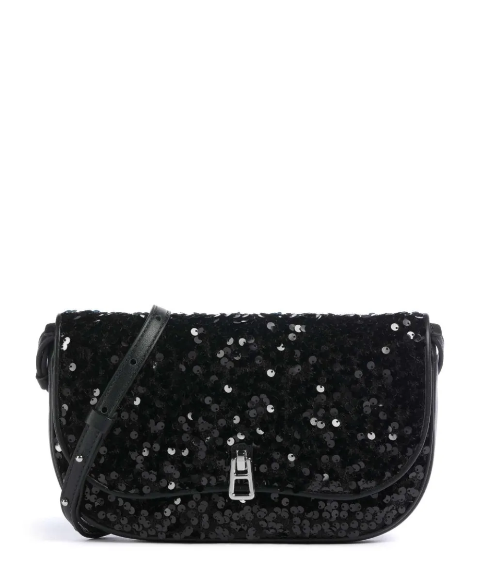 Magie Umhängetasche Leder schwarz