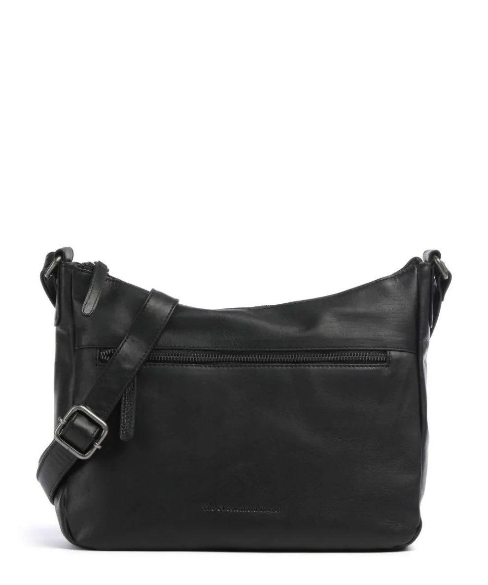 Cow Wax Pull Up Loraine Umhängetasche Rindsleder schwarz