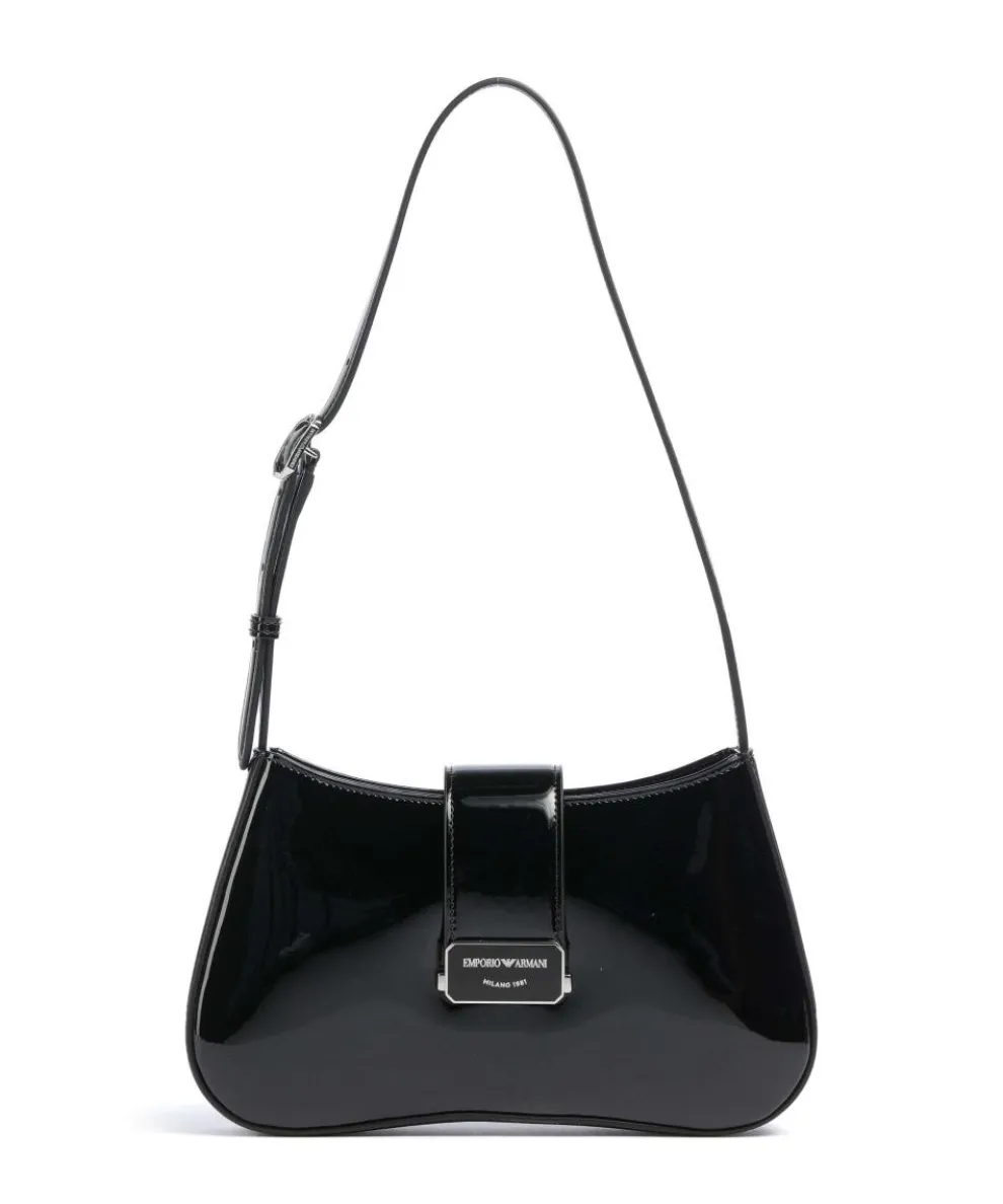 Cassandra Schultertasche Lederimitat schwarz