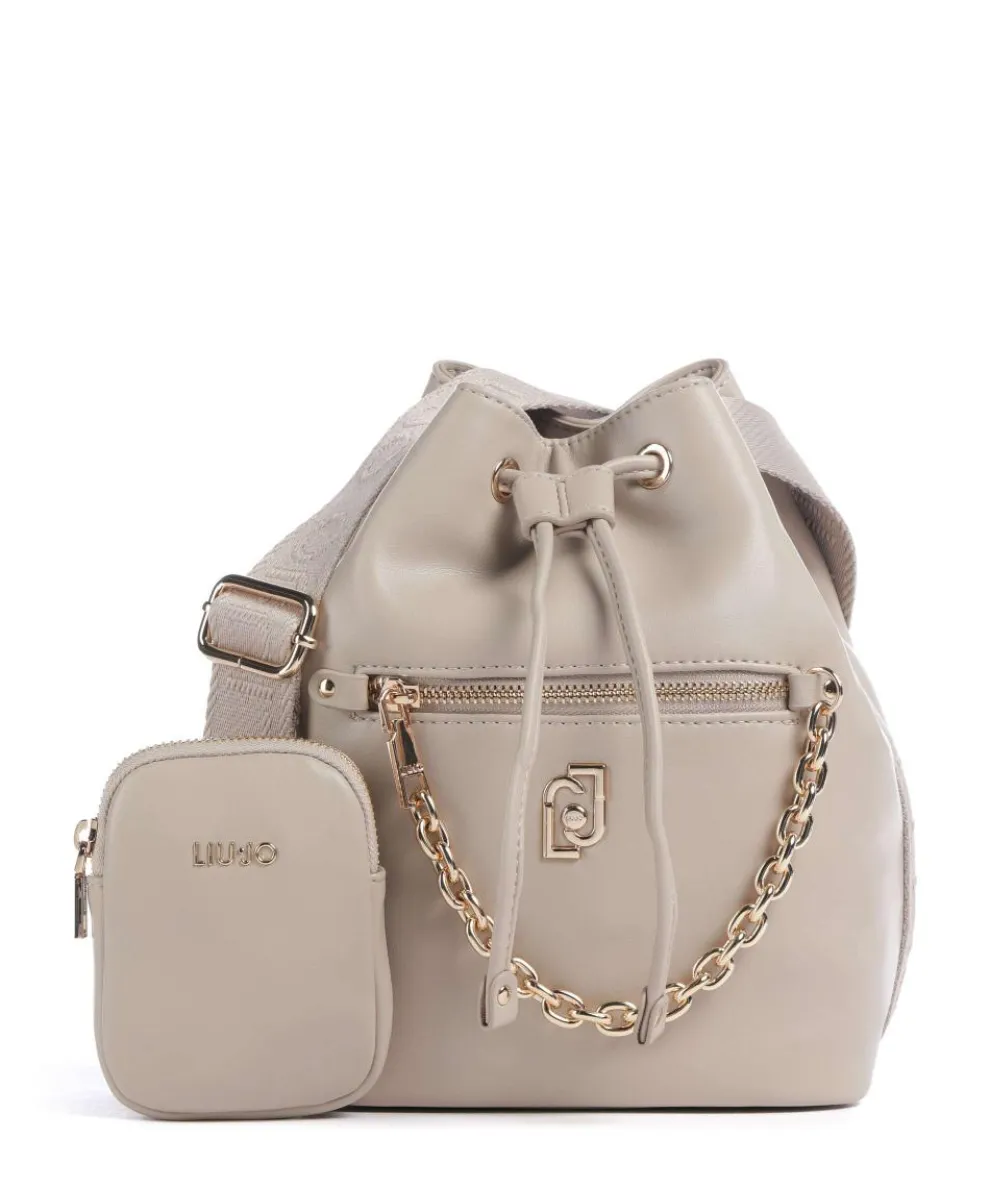 Achala S Bucket bag Lederimitat beige
