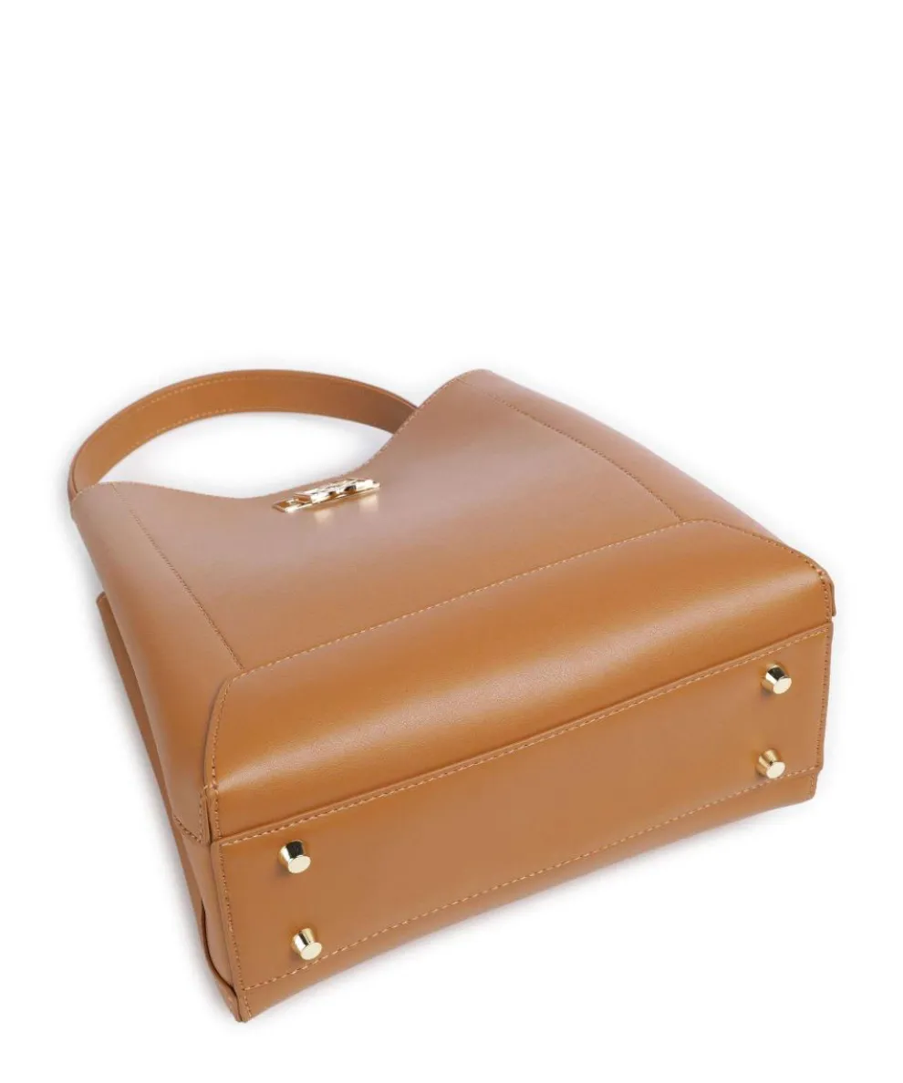 Laurie Handtasche fein genarbtes Leder hellbraun