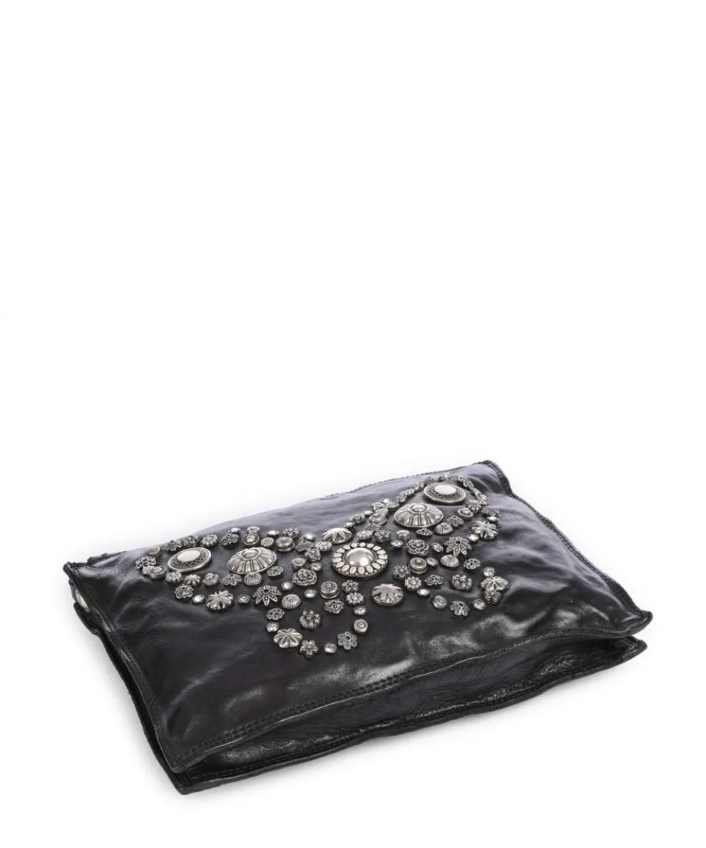 Umhängetasche Rindsleder schwarz