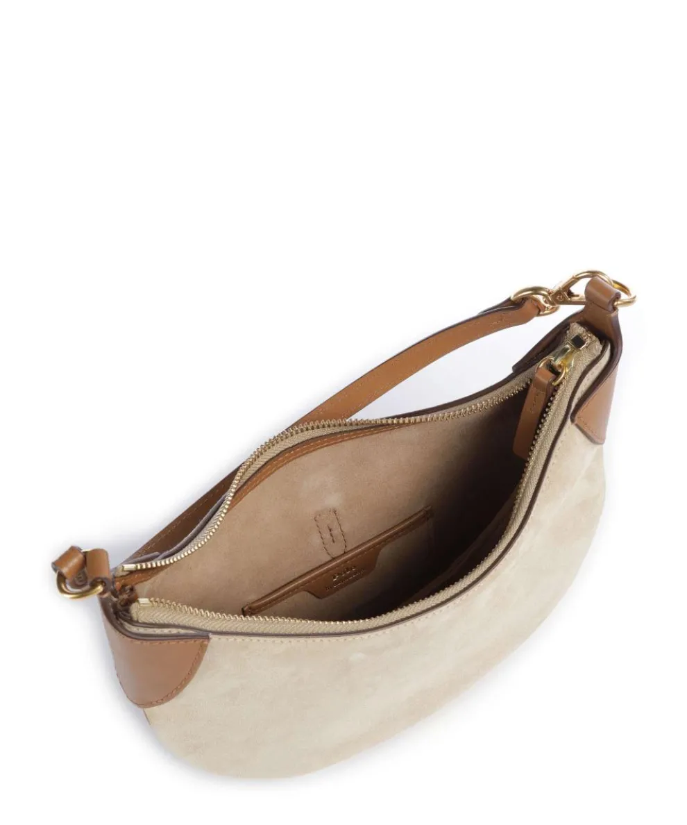 ID Collection Small Schultertasche aufgerautes Rindsleder braun