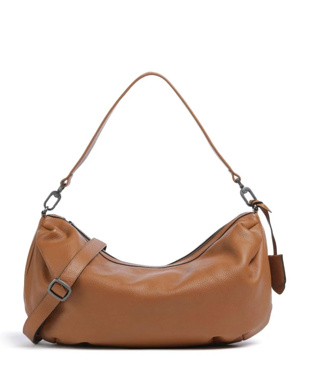 Philocalists Dewdrop Beuteltasche genarbtes Leder braun