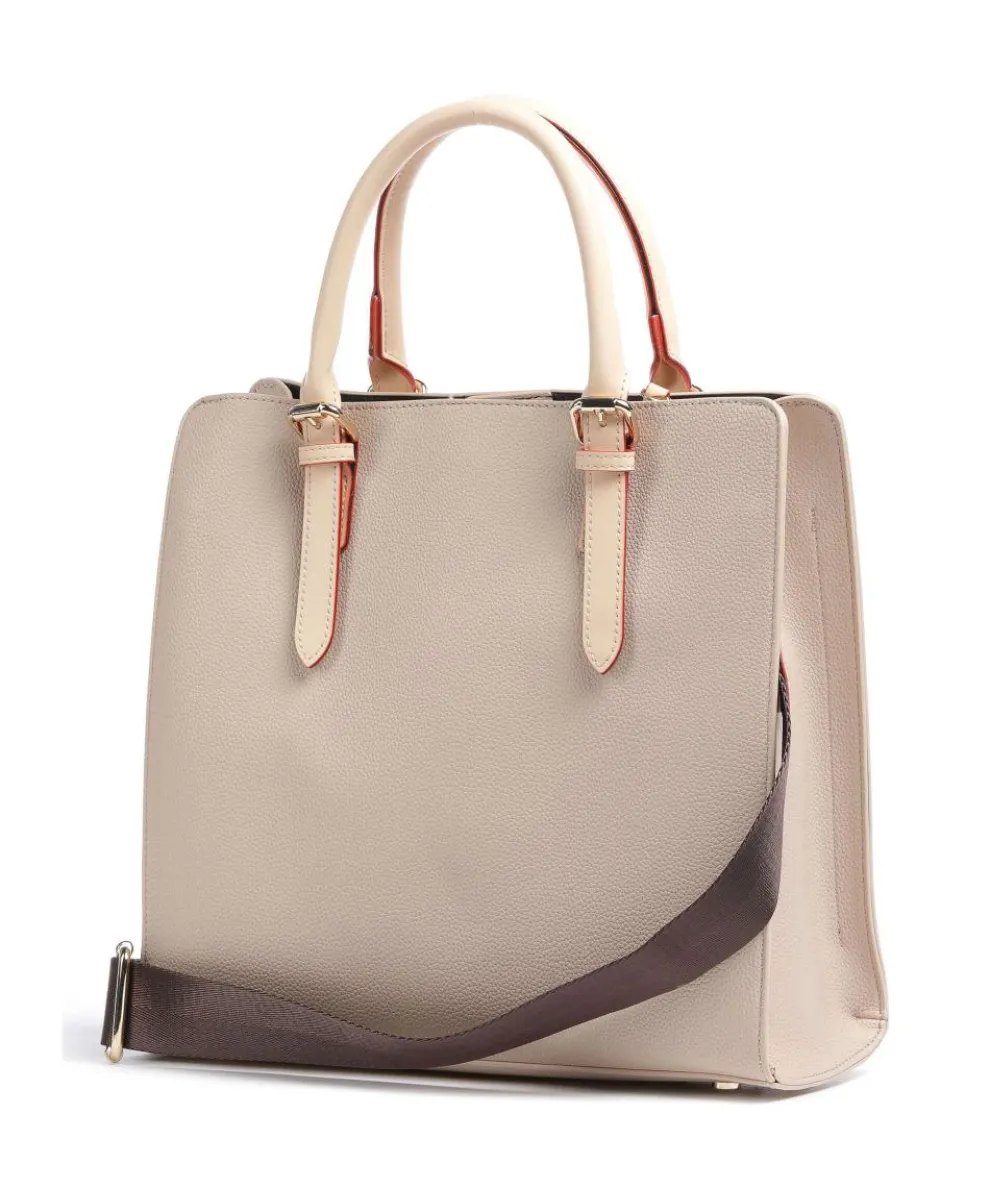 Ella Handtasche Lederimitat beige