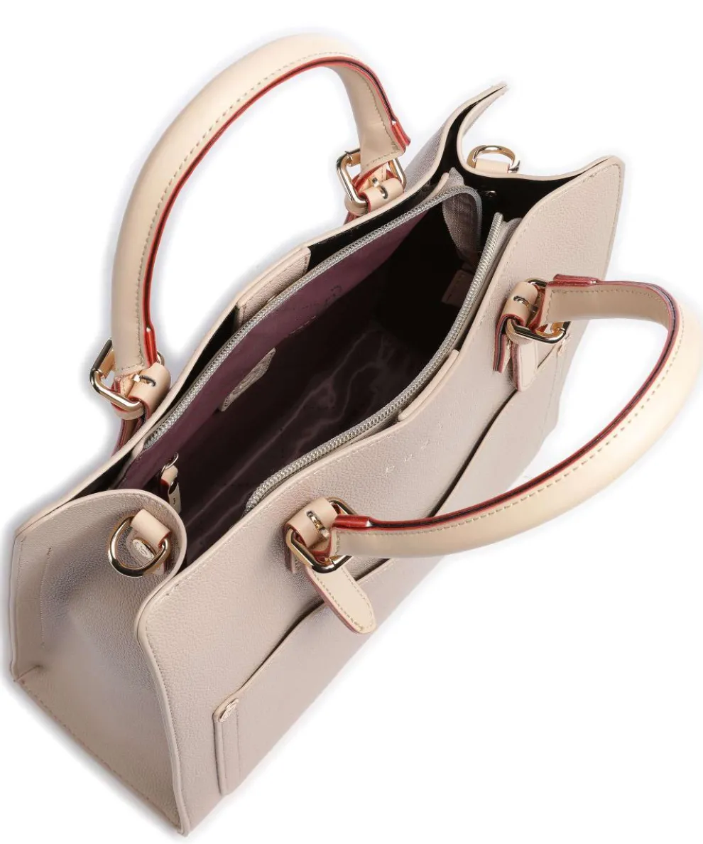 Ella Handtasche Lederimitat beige