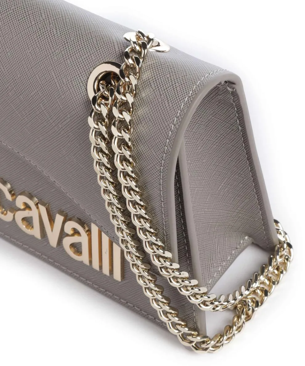 Schultertasche Lederimitat grau