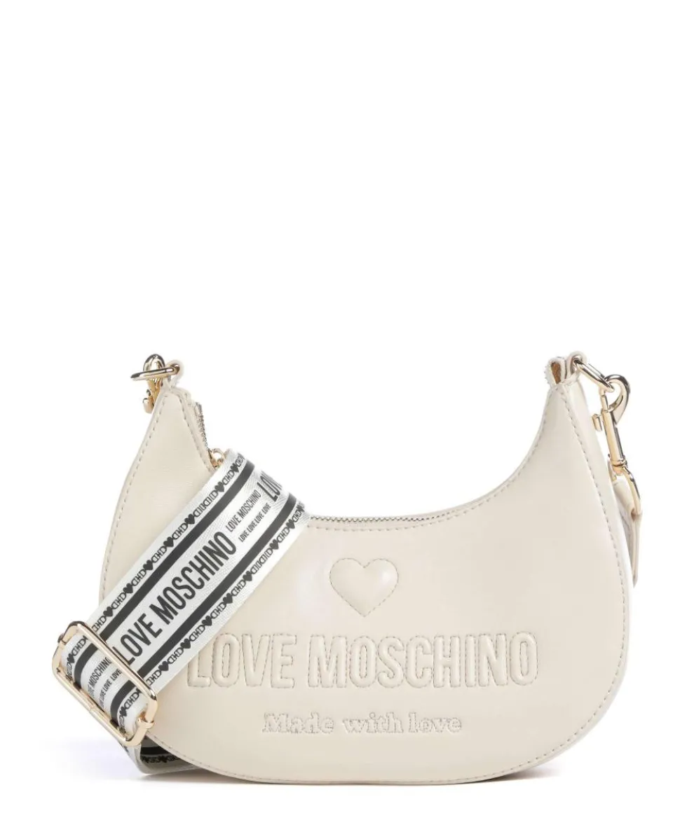 Ember Umhängetasche Lederimitat elfenbein