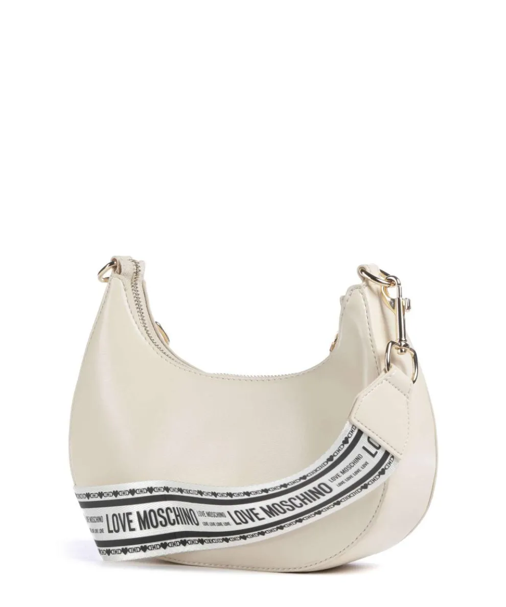 Ember Umhängetasche Lederimitat elfenbein