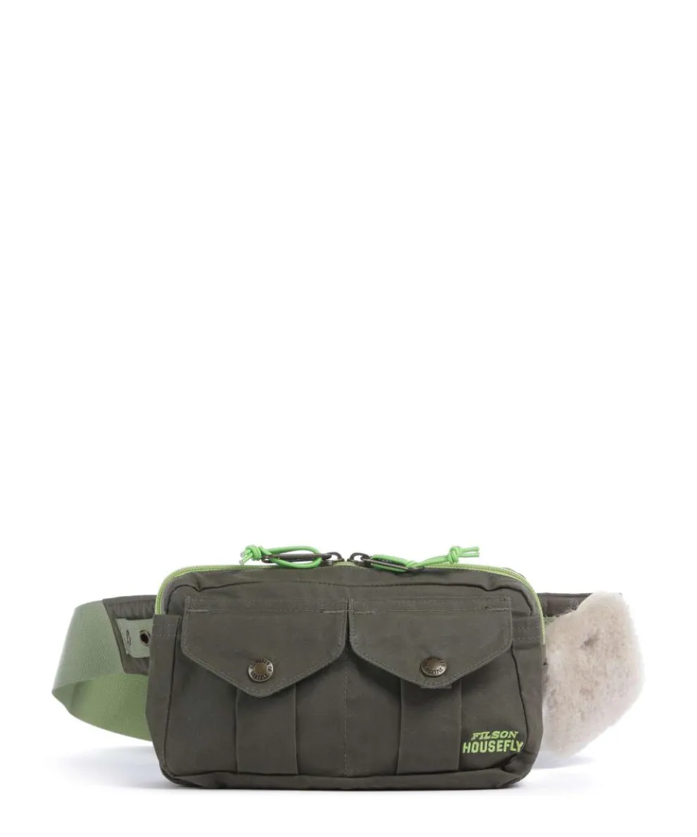 Waxed Cotton Gürteltasche Baumwolle khaki