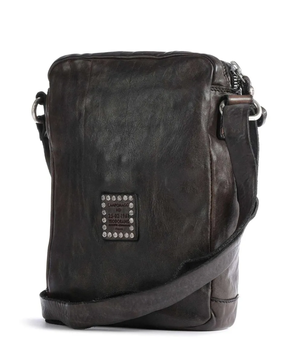 Umhängetasche fein genarbtes Rindsleder dunkelbraun