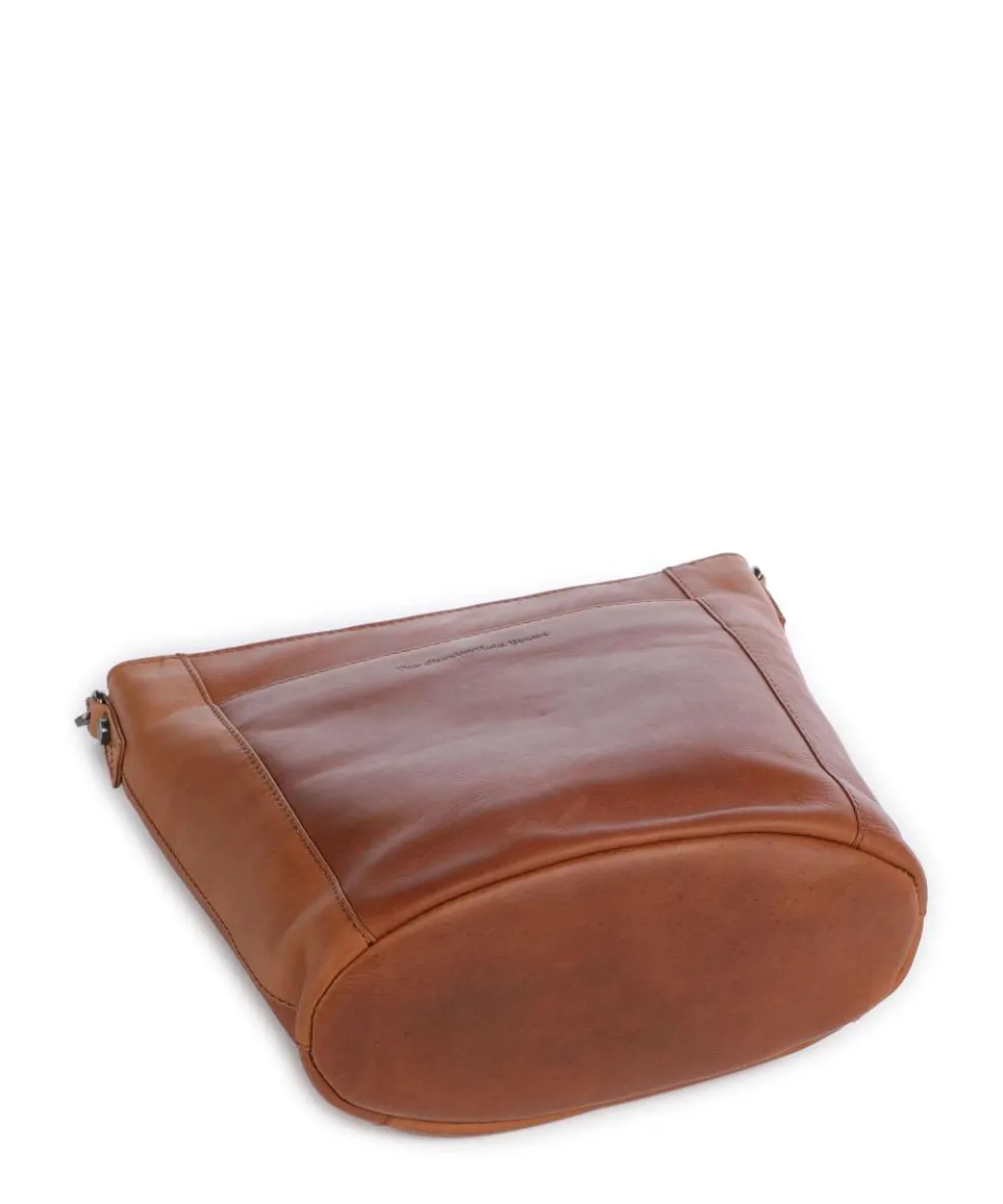 Wax Pull Up Cow Moore Bucket bag fein genarbtes Rindsleder cognac