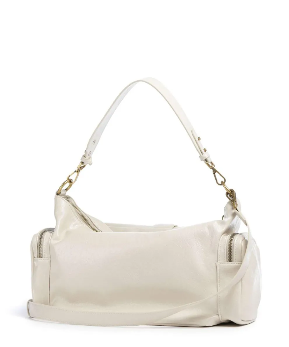 Iconic Snakes Pockets Schultertasche Lederimitat creme