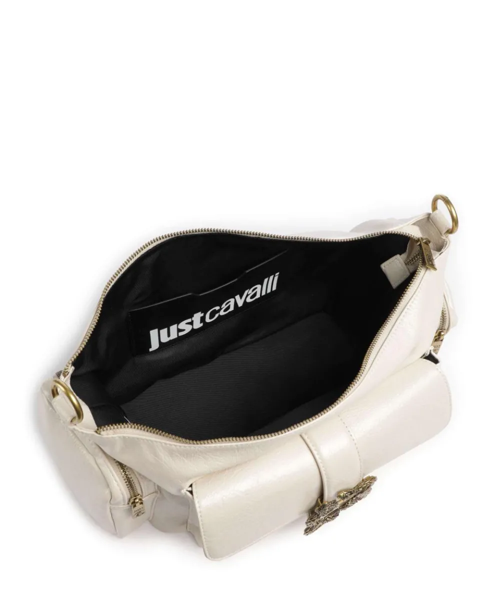 Iconic Snakes Pockets Schultertasche Lederimitat creme