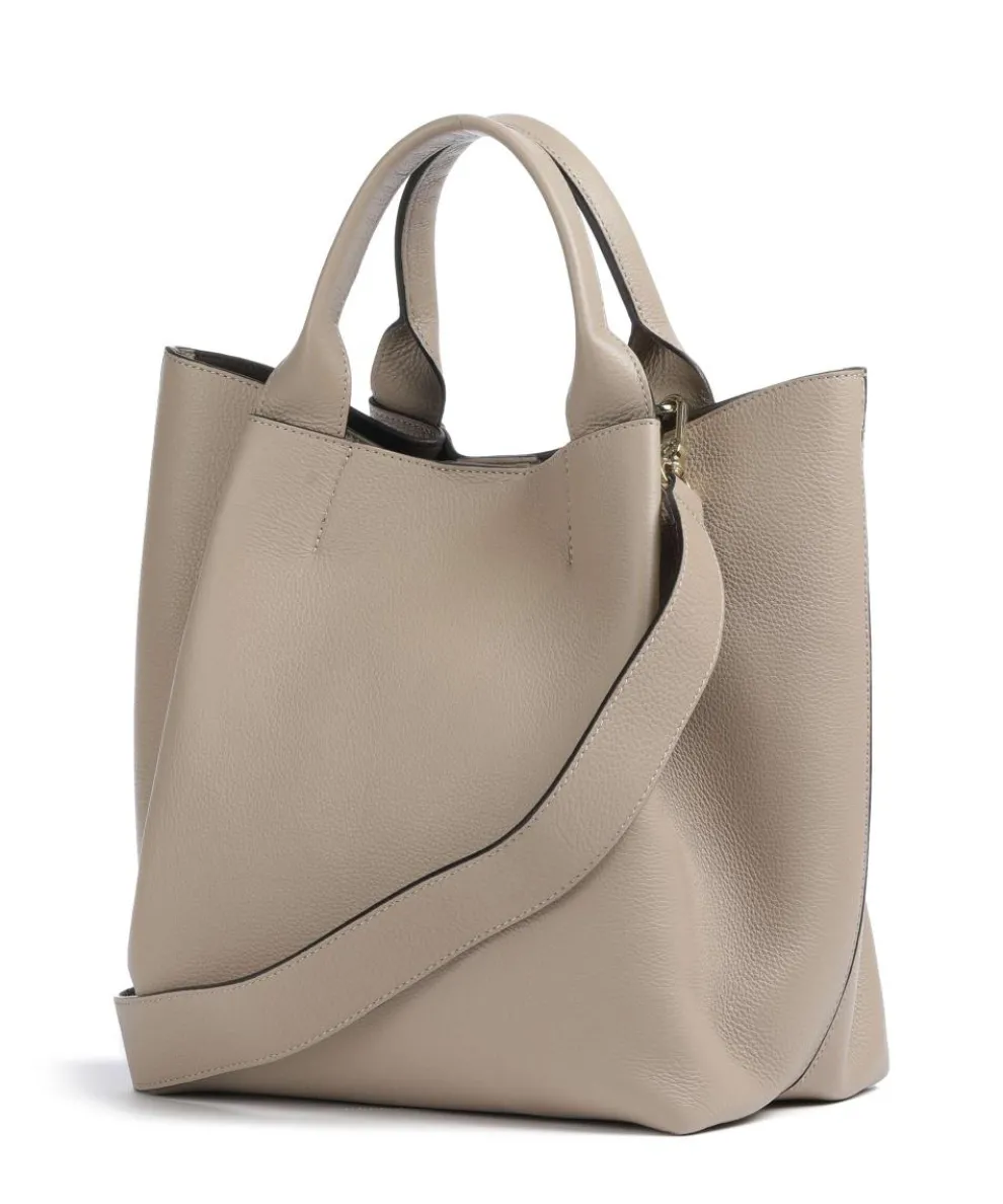 Agave Essential Medium Handtasche genarbtes Leder beige