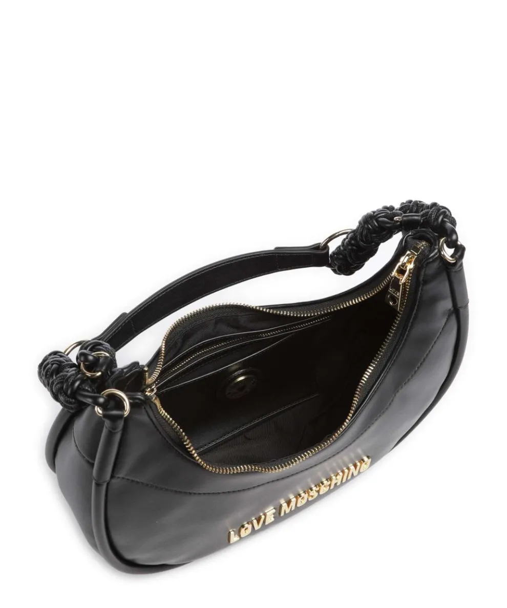 Tender Schultertasche Lederimitat schwarz