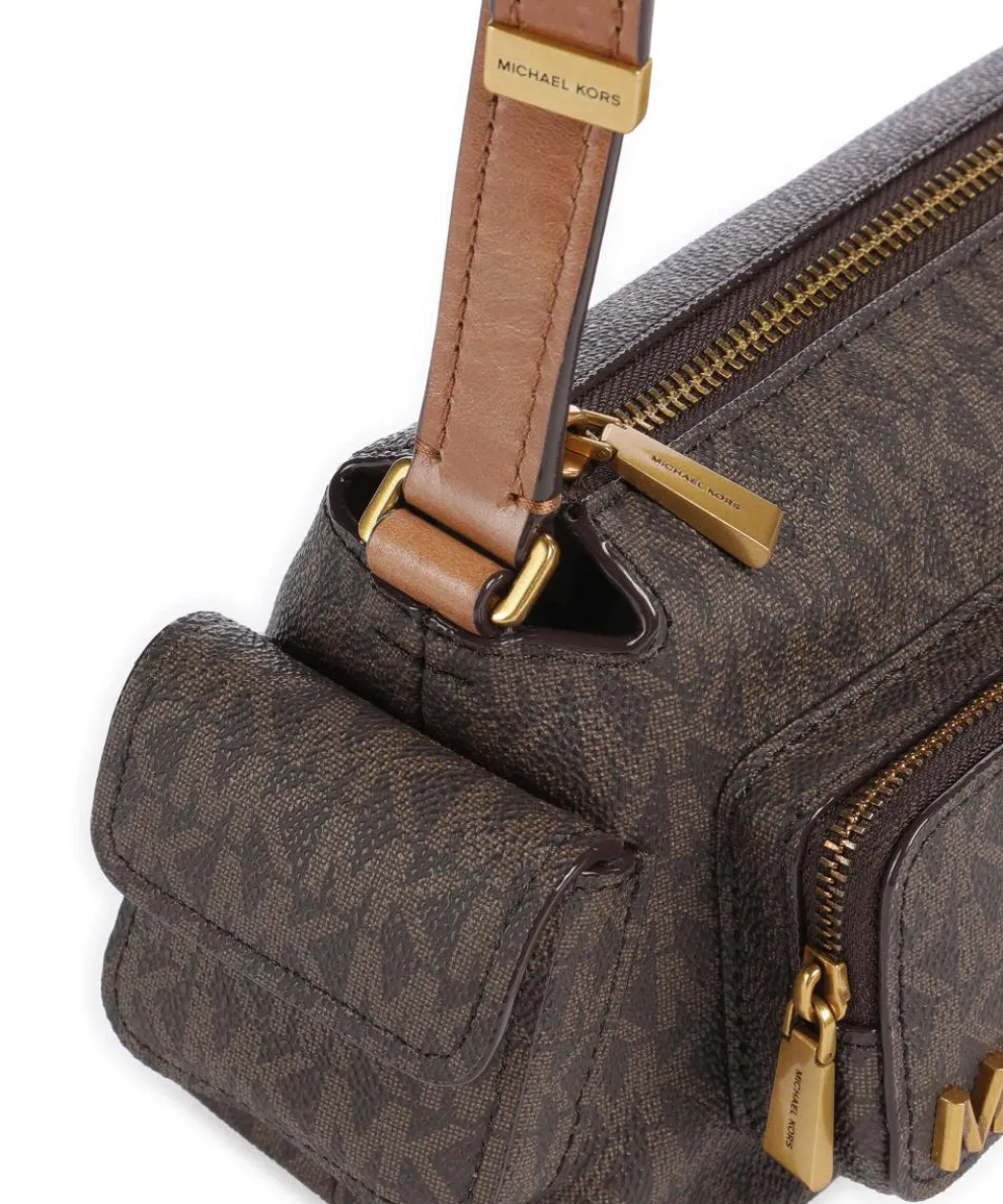 Dakota Small Umhängetasche Lederimitat dunkelbraun