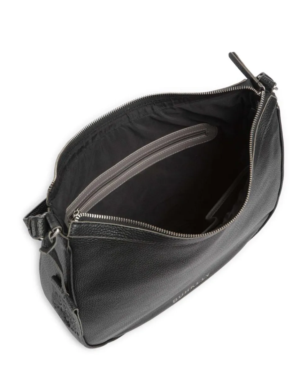 Always Alyx Schultertasche genarbtes Leder schwarz