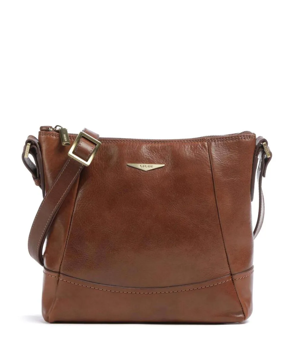 Umhängetasche Leder braun