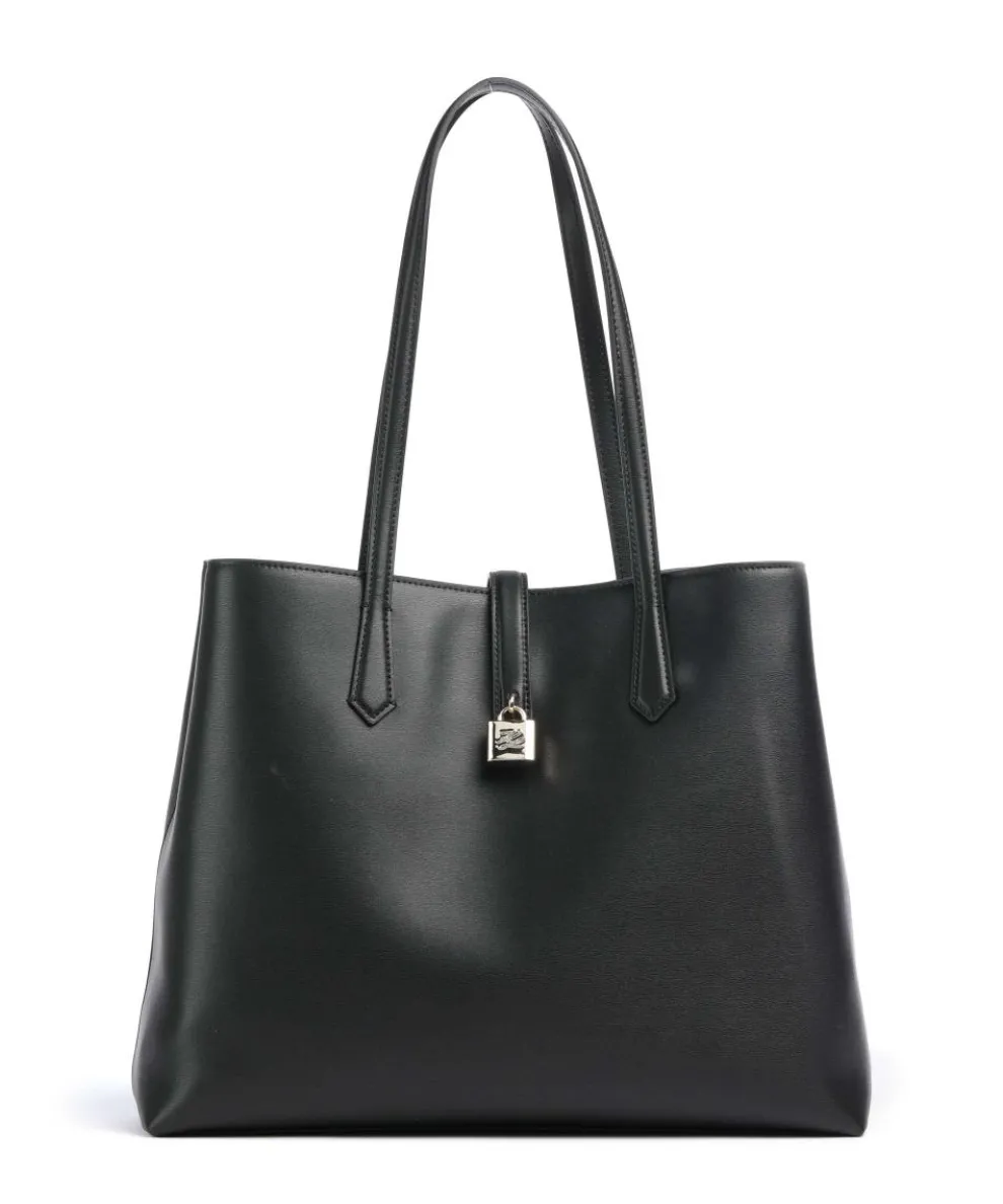 K/Autograph Medium Shopper fein genarbtes Rindsleder schwarz