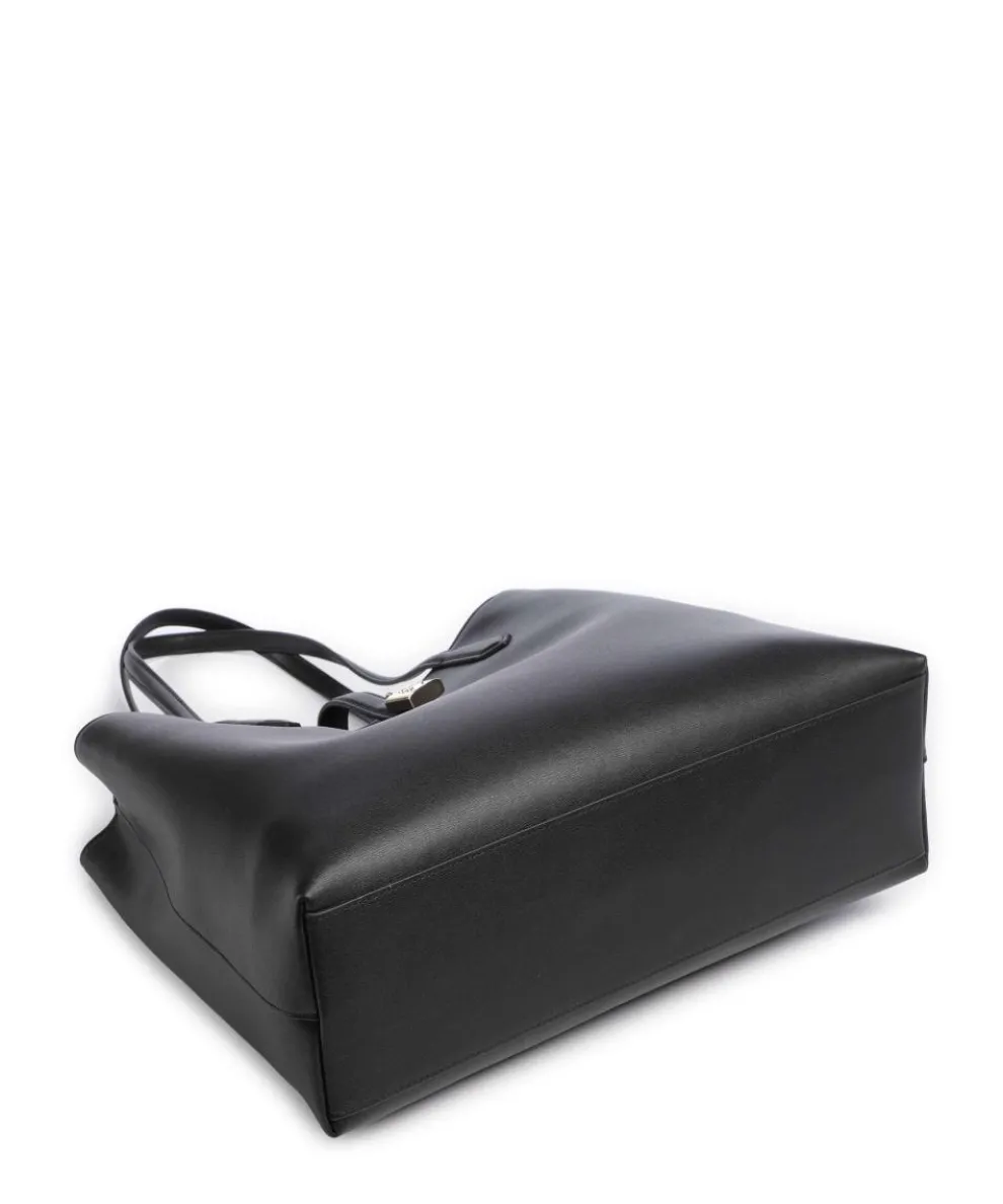 K/Autograph Medium Shopper fein genarbtes Rindsleder schwarz