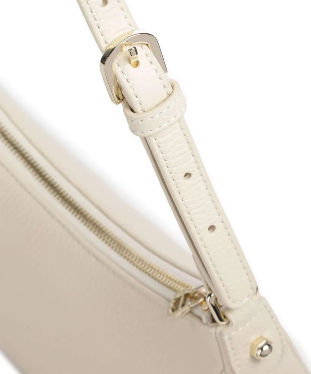 Diadora XS Schultertasche genarbtes Rindsleder creme