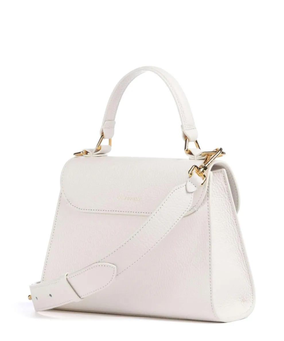 Dew Umhängetasche genarbtes Rindsleder weiß