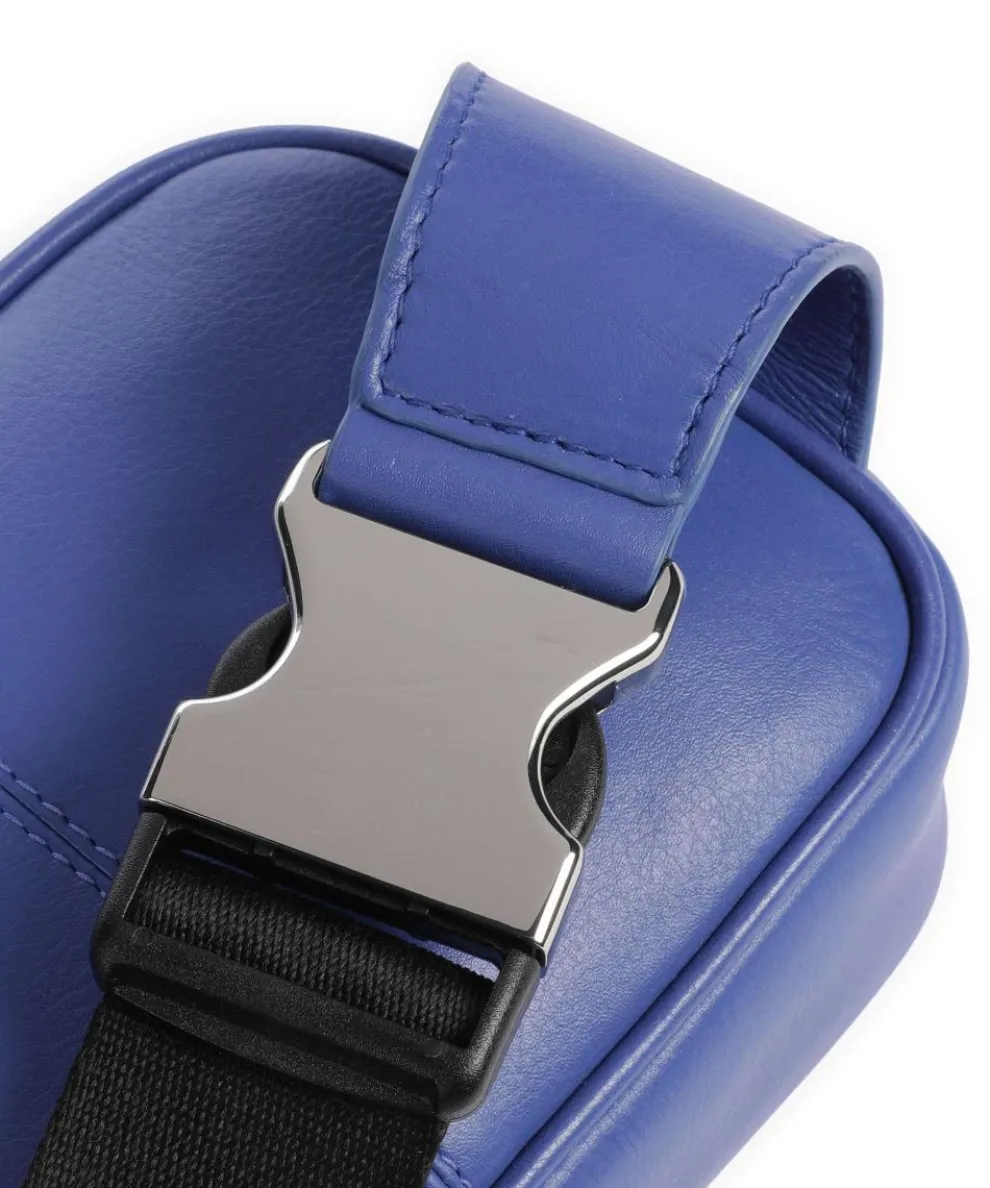 Devon Gürteltasche fein genarbtes Leder blau