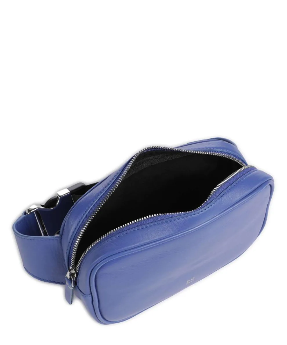 Devon Gürteltasche fein genarbtes Leder blau
