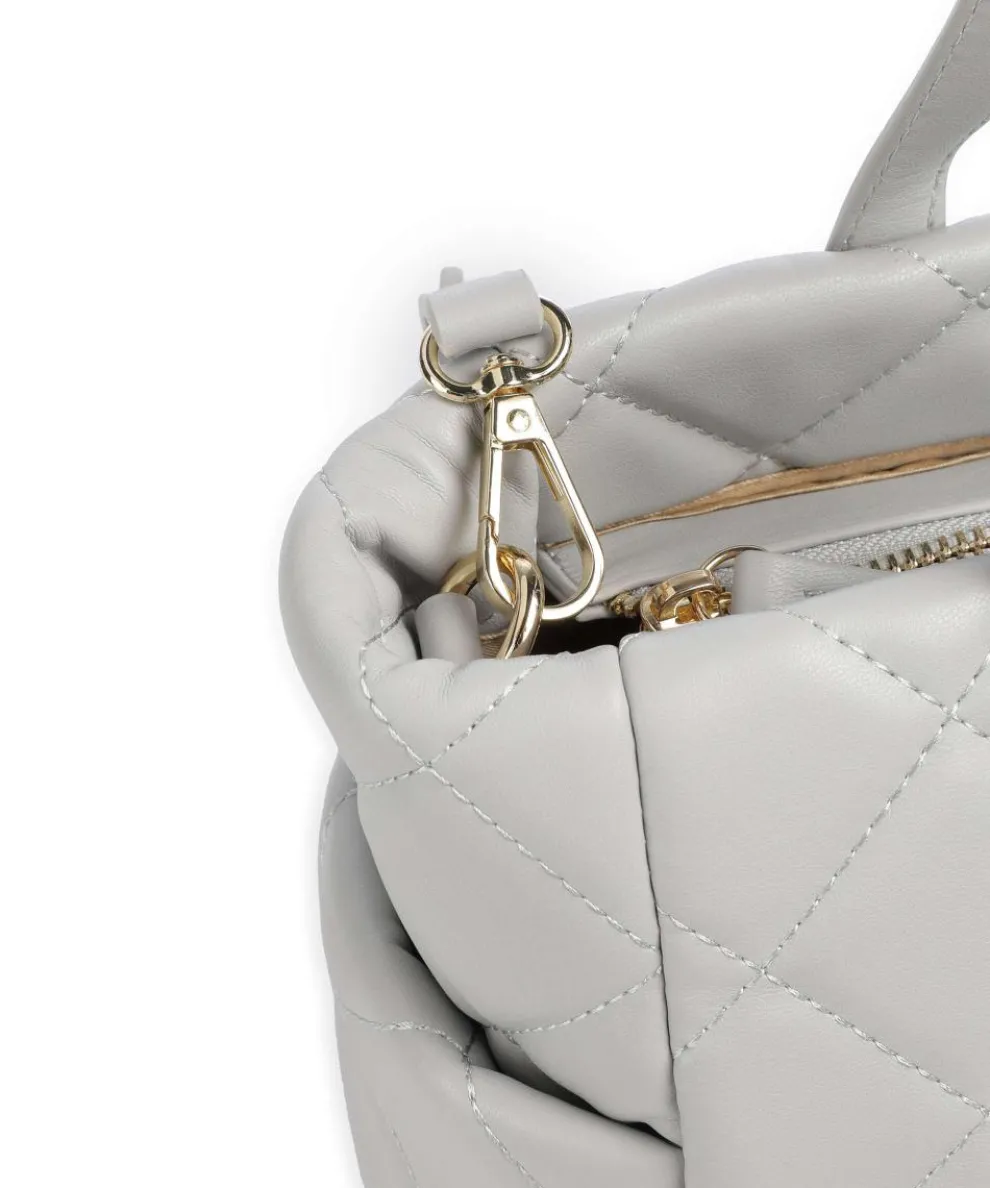 Ocarina Handtasche Lederimitat hellgrau