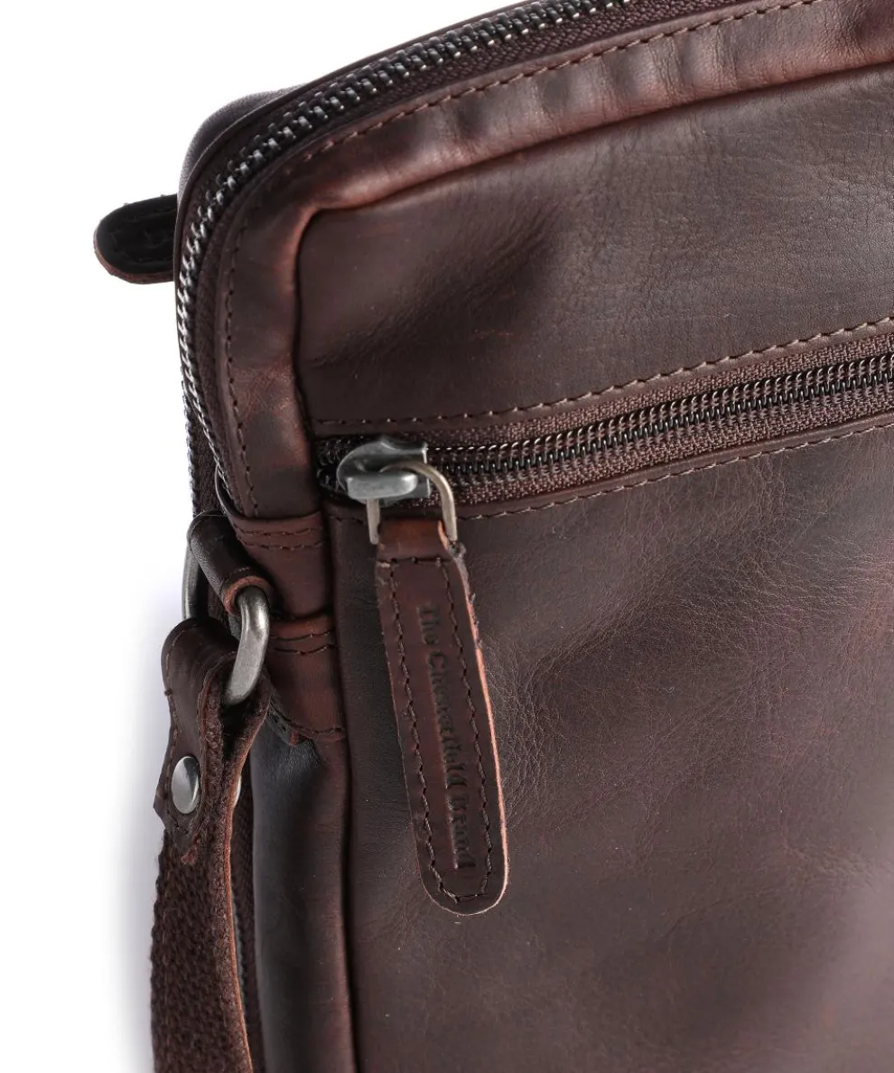 Hamilton Umhängetasche Pull-Up Rindsleder dunkelbraun