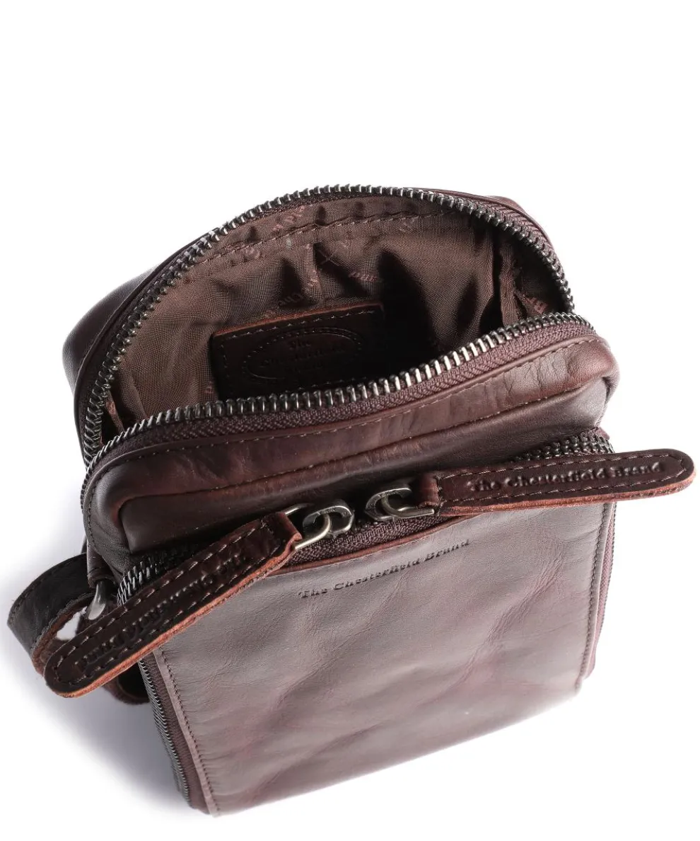 Hamilton Umhängetasche Pull-Up Rindsleder dunkelbraun