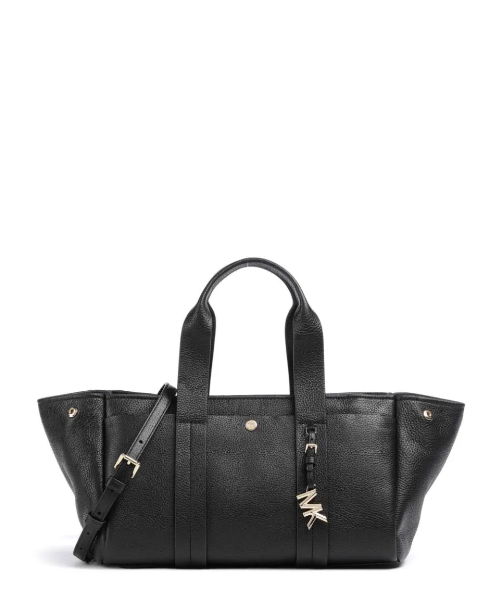 Romee Small Handtasche genarbtes Rindsleder schwarz