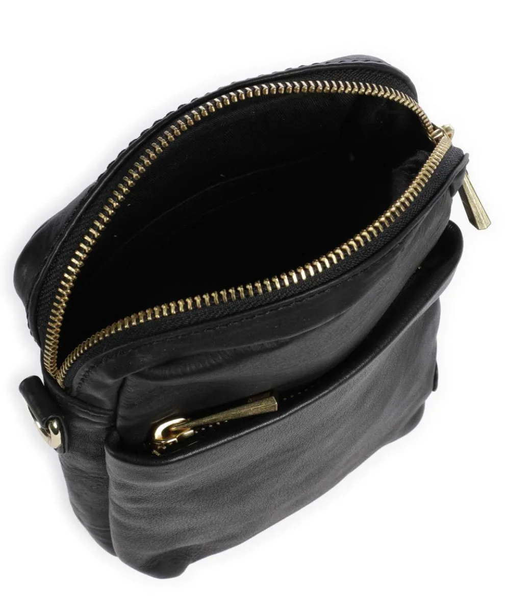 Express Umhängetasche fein genarbtes Kalbsleder schwarz