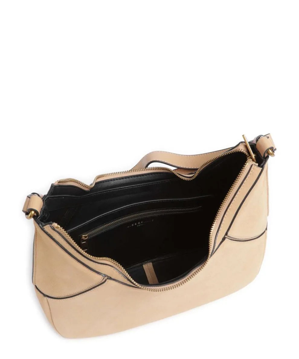 Lilly Suede S Beuteltasche Veloursleder beige