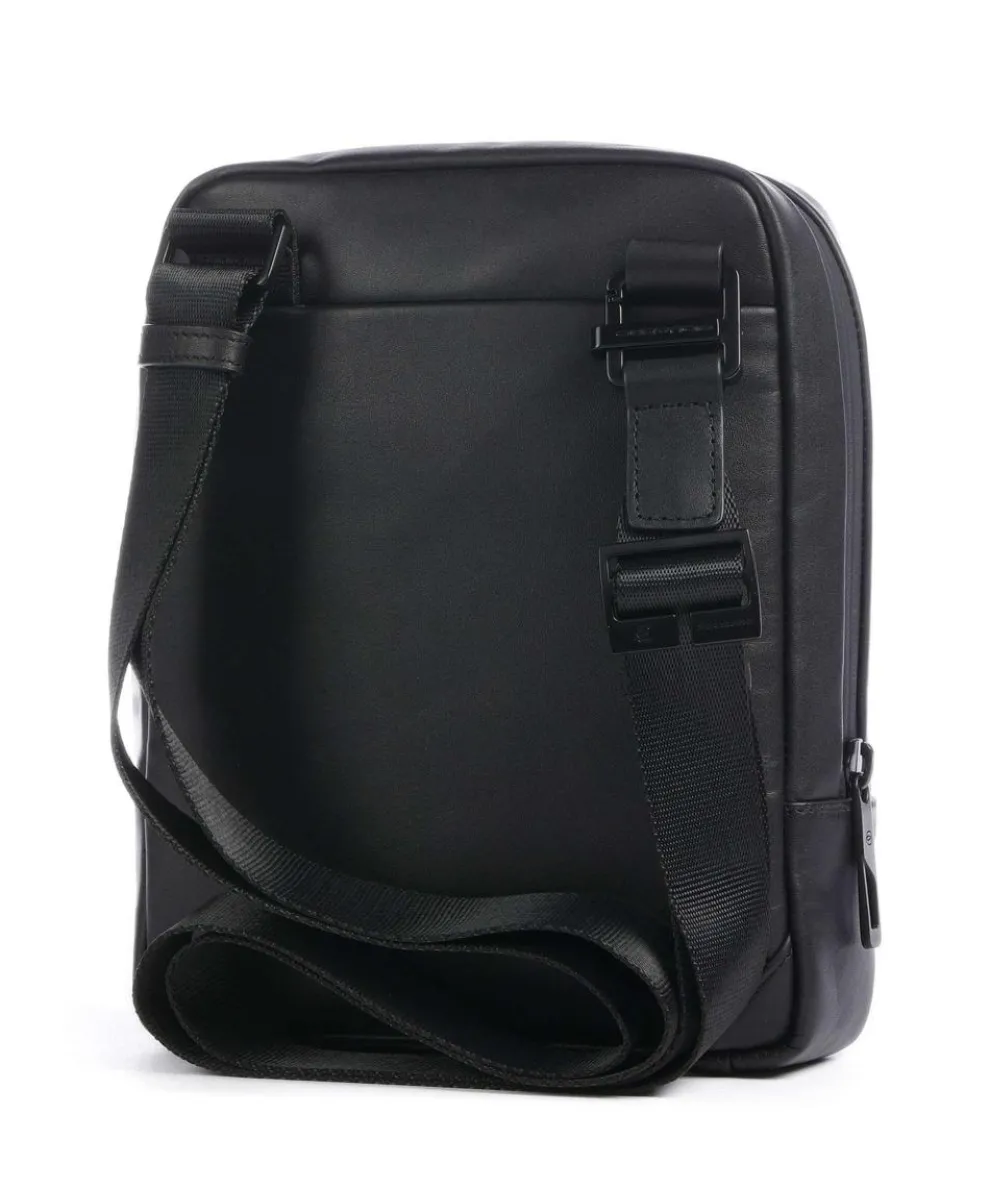 FXP Umhängetasche fein genarbtes Rindsleder schwarz