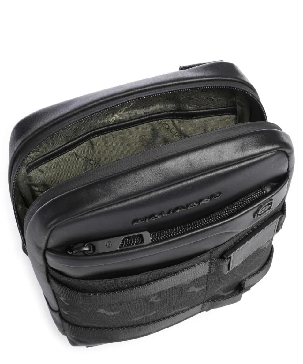 FXP Umhängetasche fein genarbtes Rindsleder schwarz