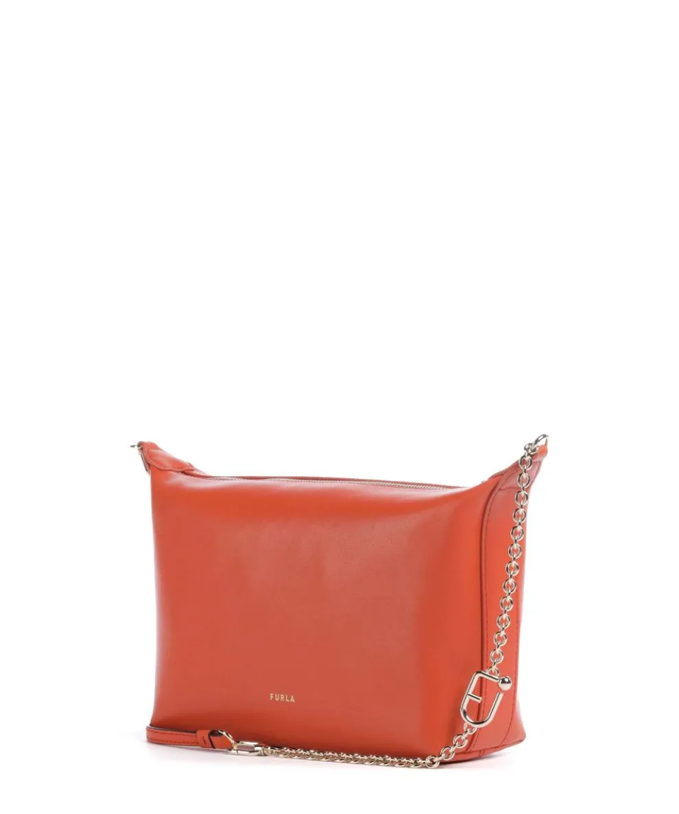 Nuvola Mini Umhängetasche Nappaleder orange